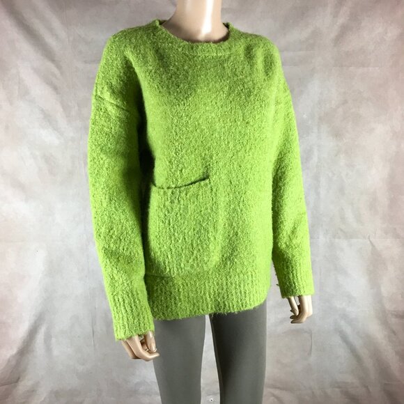 Green Thick Winter Pullover Sweater MEDIUM - Picture 8 of 8